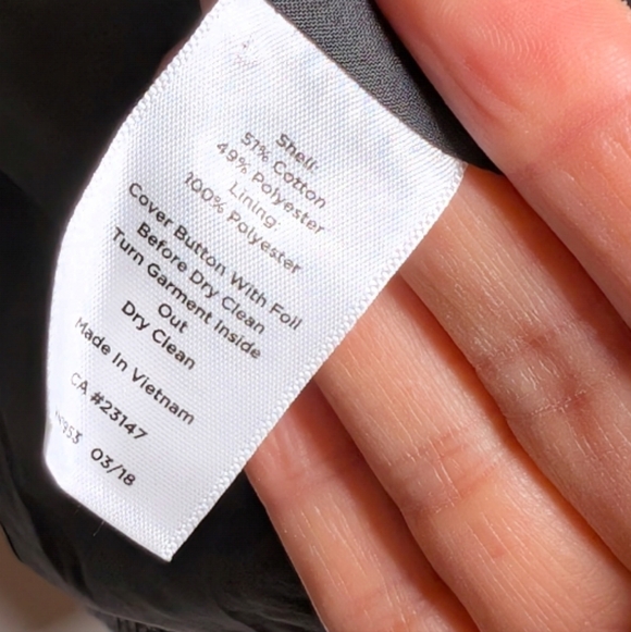 Talbots Aberdeen Herringbone Knit Blazer Jacket Cotton Blend One Button‎ 22 - Picture 6 of 8